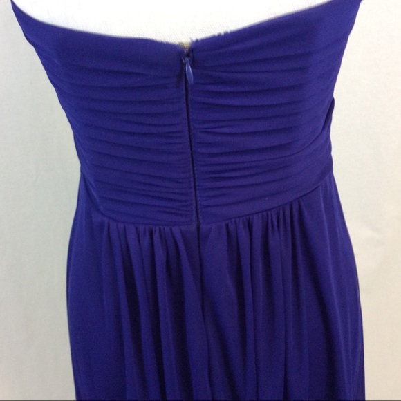 Strapless Dress Short Chiffon Dress - Picture 6 of 7